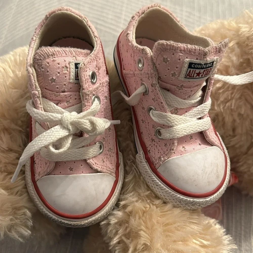 Converse CTAS Madison OX Toddler's Shoes Cherry Blossom/Driftwood/White 760711F